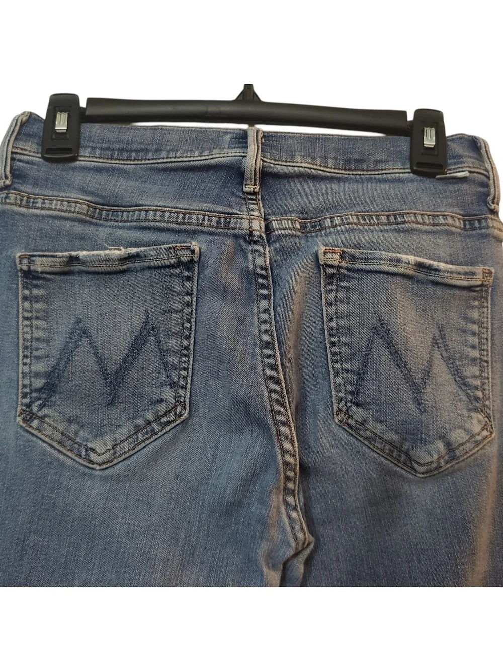 MOTHER The Insider Crop Step Fray Jeans 28 Walking On Coals Bootcut Quiet Luxury - Picture 5 of 10
